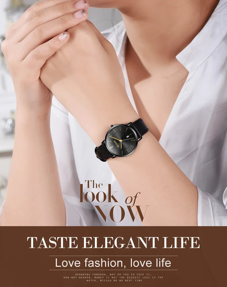 Orologio da Polso Donna Quarzo Quadrante Acciaio Inossidabile Classico Elegante