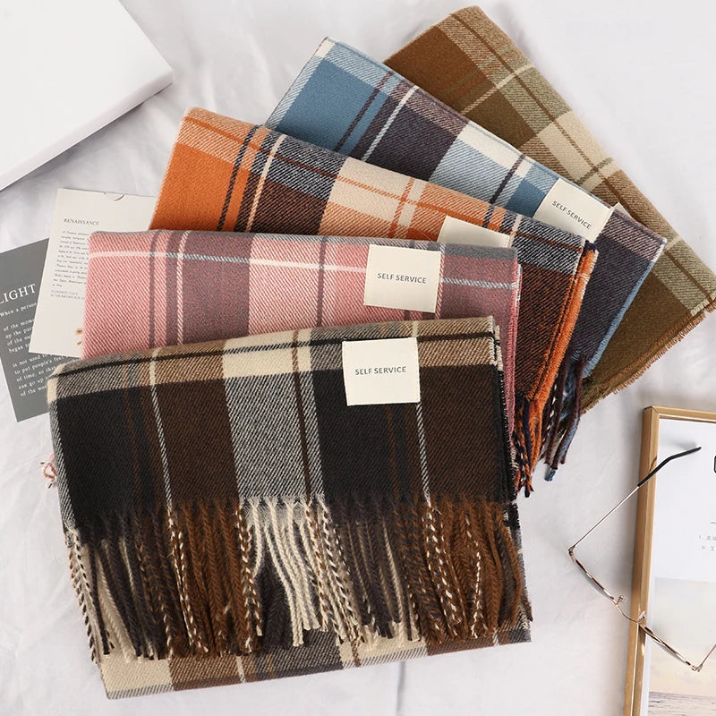 Damen Schal Winterschal Stola Schlauchschal Halstuch Wollschal Strickschal Loop