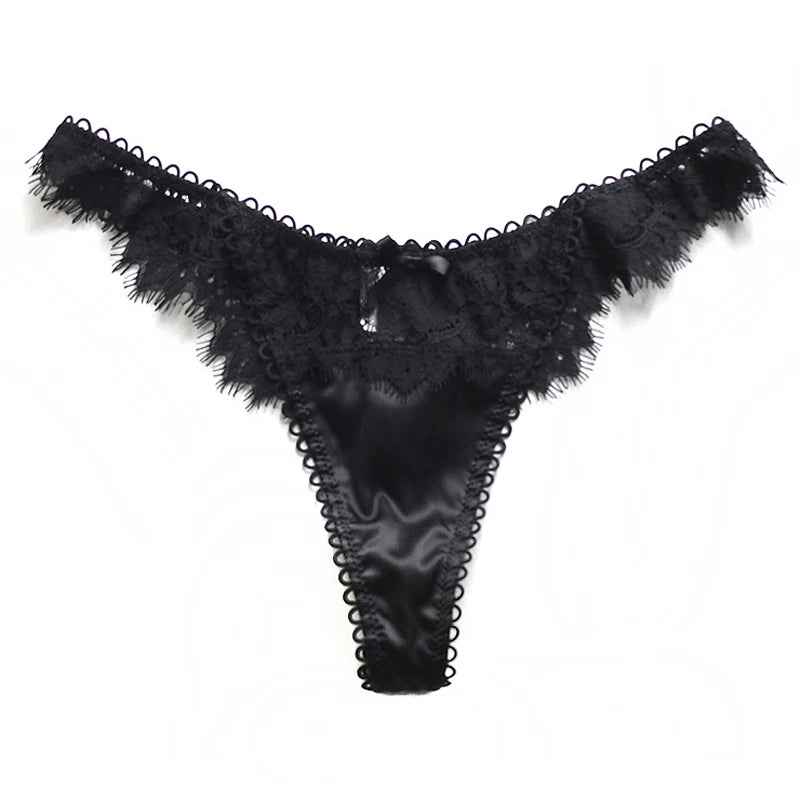 Frauen Spitze Tanga String Höschen Sexy Schlüpfer Slip Dessous Unterwäsche