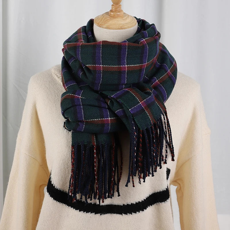 Damen Schal Winterschal Stola Schlauchschal Halstuch Wollschal Strickschal Loop