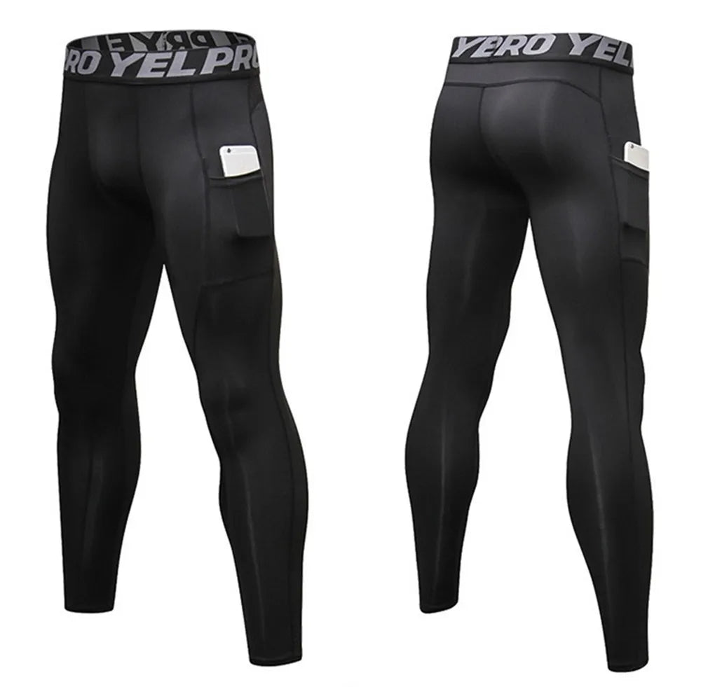 Herren Leggings Sporthose Jogginghose Trainingshose Lauf Hose Kompressionshose