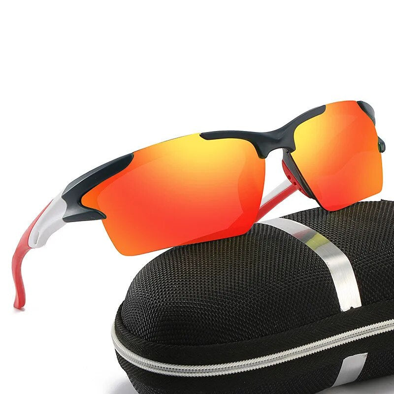 Fahrradbrille Polarisiert Sportbrille Sonnenbrille Brille UV400 7 Farbe