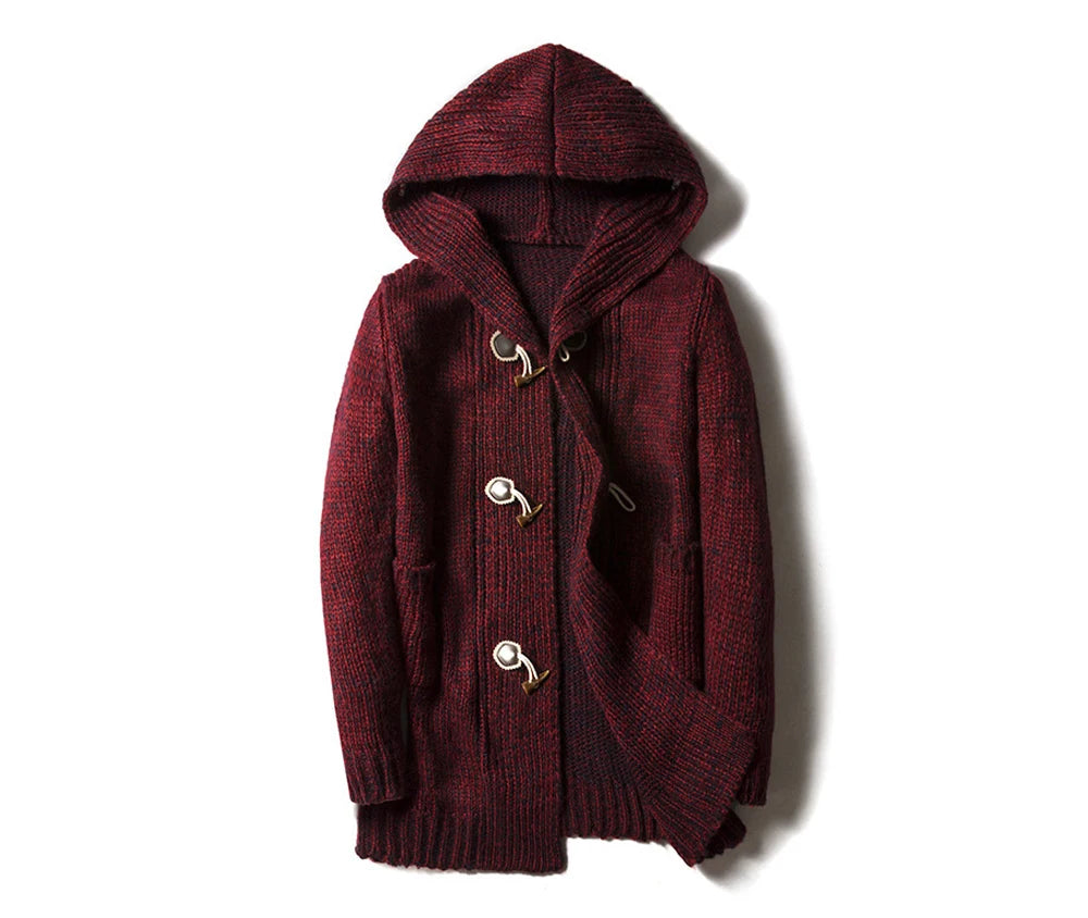 Herren Herbst Jacke Übergangsjacke Sweatjacke Sweater Strickjacke mit Zopfmuster