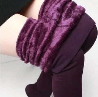 Frauen Winter Warm Thermo Hose Innenfleece Strumpfhose Blickdicht Hosen Leggins