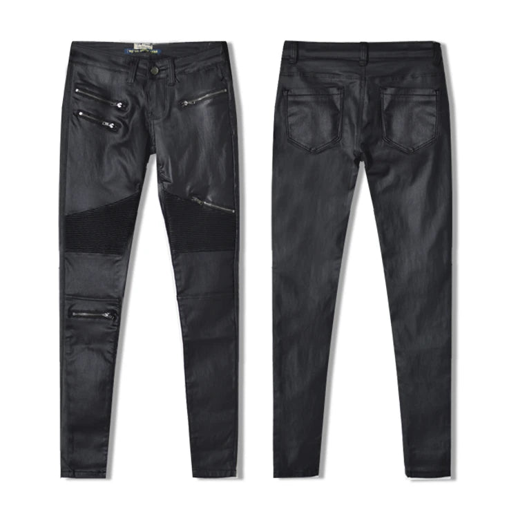 Sexy Leggins Donna Pantaloni Collant in Lattice Lucido Gothic Punk Night Club