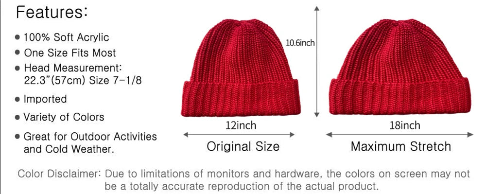 Winter Gestrickte frauen Hüte Schloss Temperatur Warme Unisex Caps Haut-freundliche Weiche Großen Kopf Woolen Beanie Kleidung Zubehör