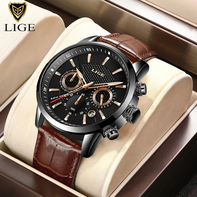 Herren Armbanduhr Digital Uhr Silber Edelstahl LED Quarzuhr Luxus Chronograph