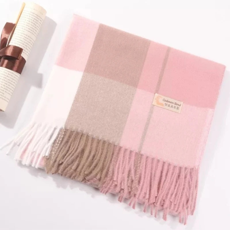 Damen Schal Winterschal Stola Schlauchschal Halstuch Wollschal Strickschal Loop