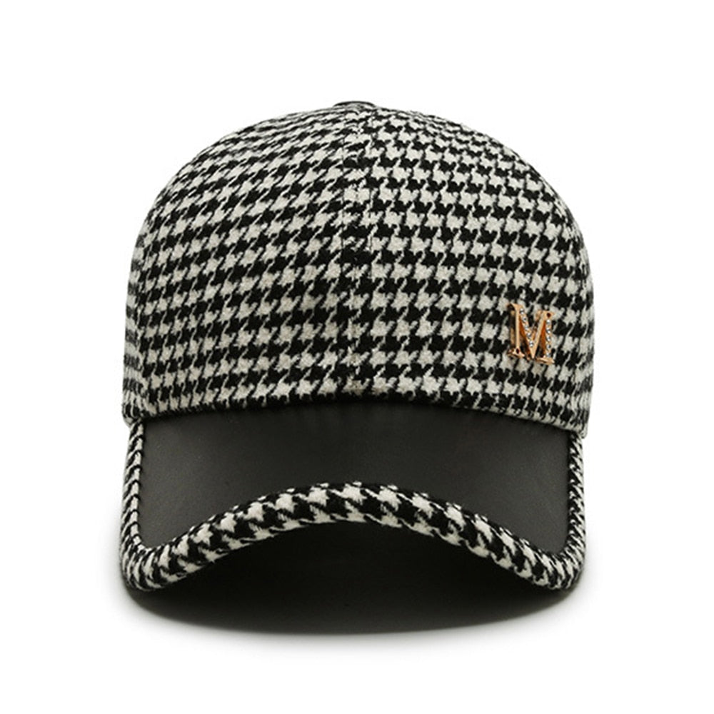 Leder Basecap Cappy Cap Baseball Cap Mütze Kappe gebogen