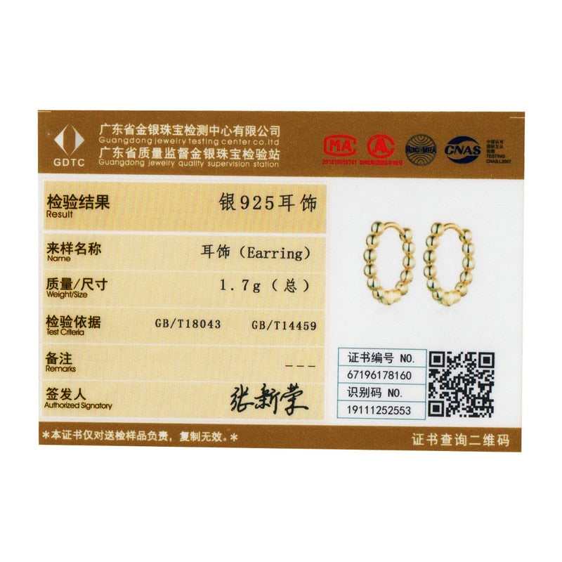1 Paar Creolen aus 925 Sterling Silber Ohrringe Zirkonia Ohrstecker NEU