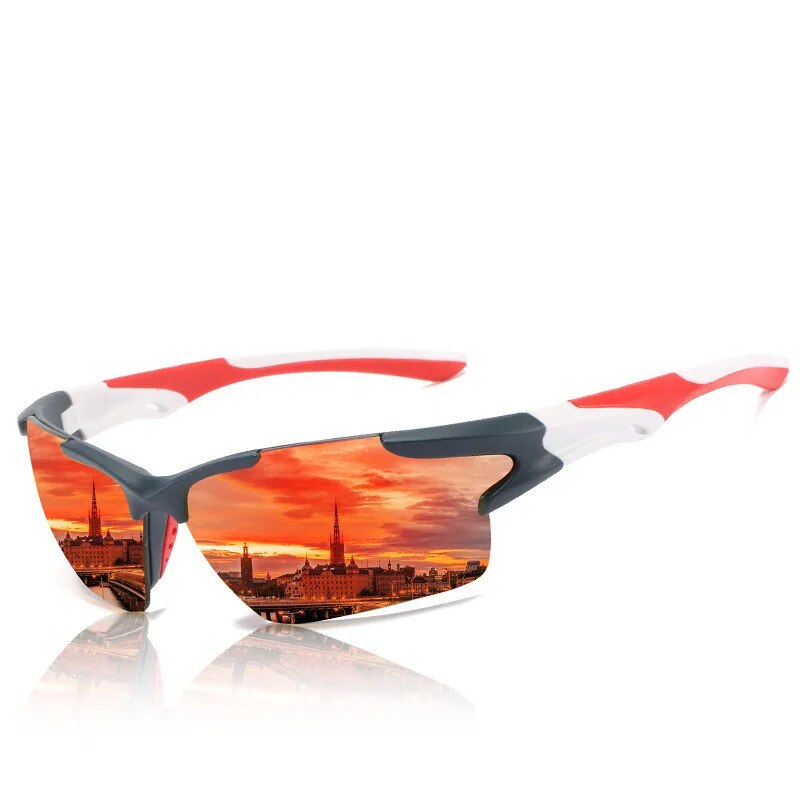 Fahrradbrille Polarisiert Sportbrille Sonnenbrille Brille UV400 7 Farbe