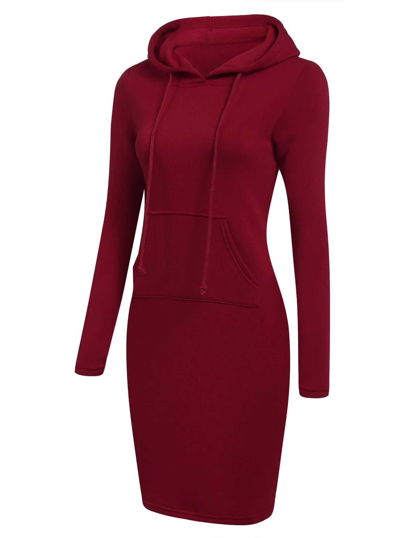 Kapuzenpullover Sweatshirt Pulloverkleid Hoodie Pulli Tunika Damen Sportkleid