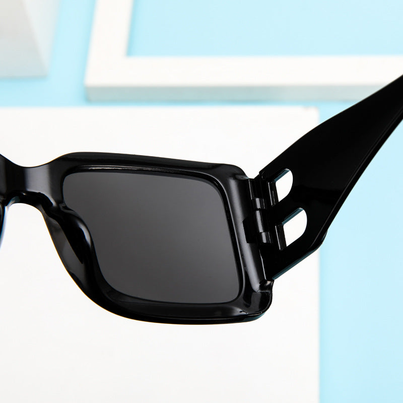Damen Sonnenbrille Designer Luxus Brille Quadratische Übergröße Gläser Vintage