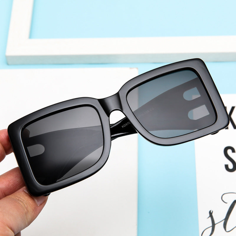 Damen Sonnenbrille Designer Luxus Brille Quadratische Übergröße Gläser Vintage