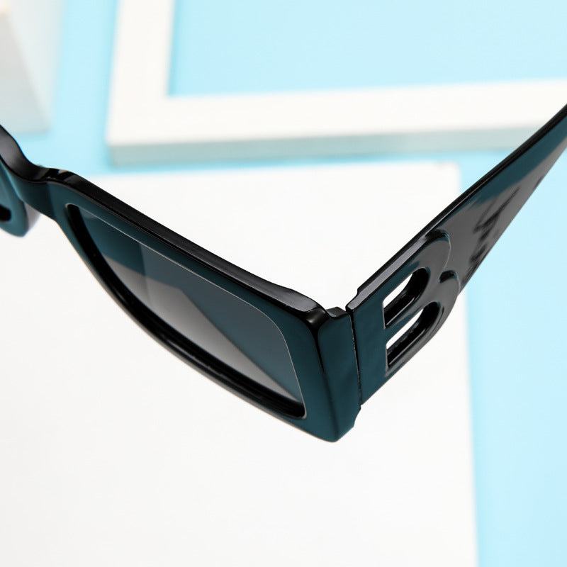 Damen Sonnenbrille Designer Luxus Brille Quadratische Übergröße Gläser Vintage
