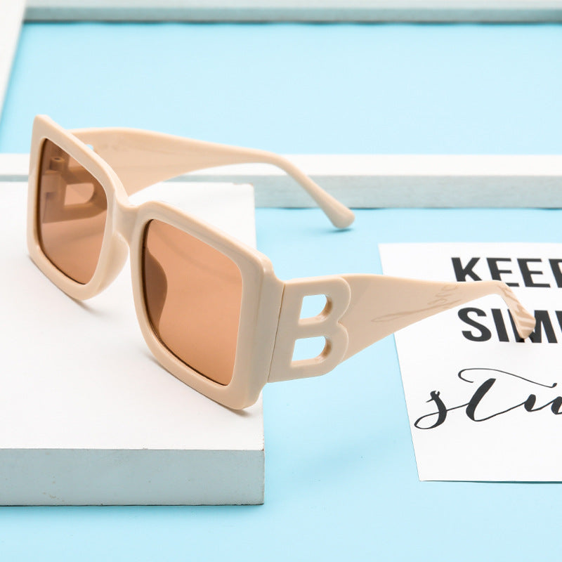 Damen Sonnenbrille Designer Luxus Brille Quadratische Übergröße Gläser Vintage