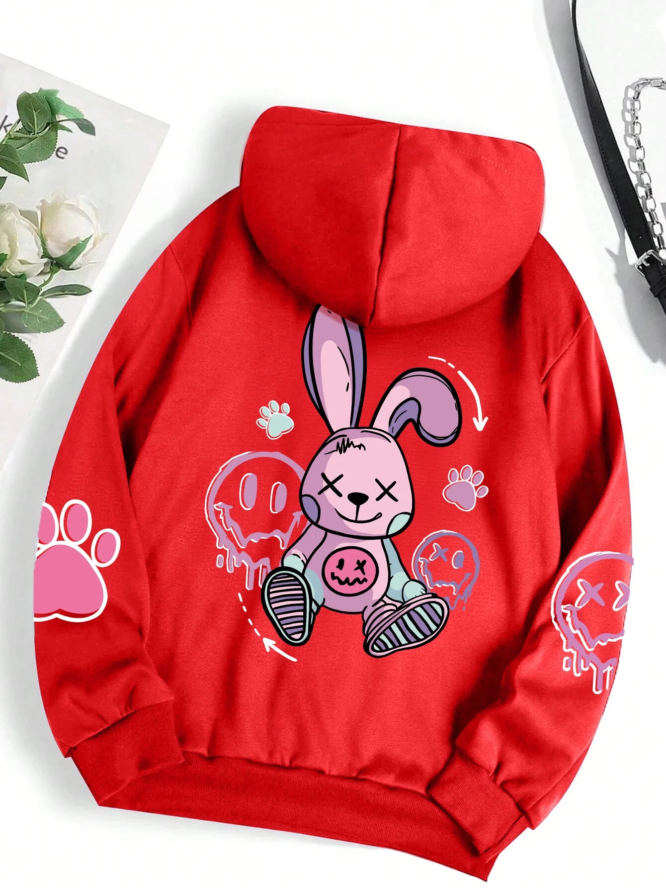 Teddybär Kapuzenpullover Sweatshirt Fleece Hoodie Pulli Damen Kapuzenpulli Shirt