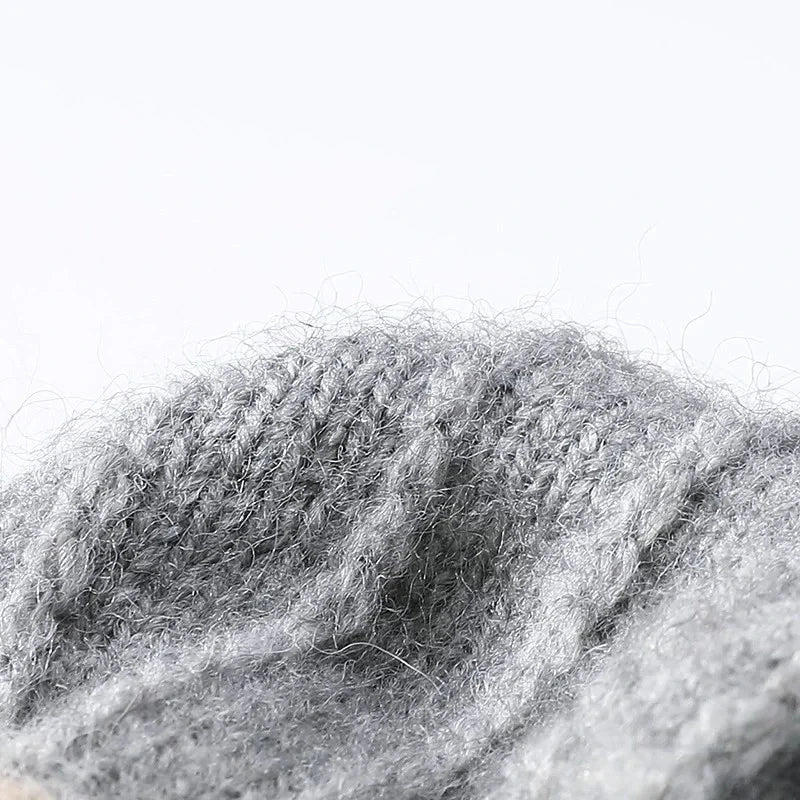 Damen Handschuhe Herbst Winter Gestrickte Damenhandschuhe Fäustlinge Touchscreen