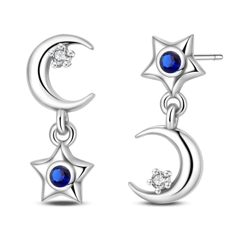 Creole Argento 925 Sterling Zirconi | Orecchini Eleganti Ipoallergenici Regalo