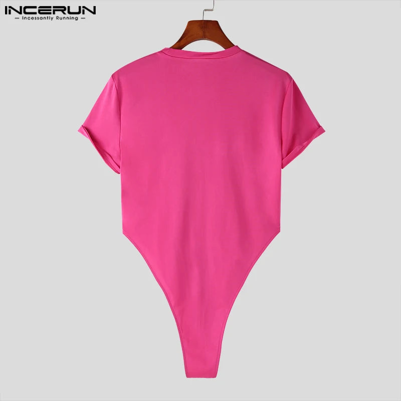 Fetisch Fashion Männer Sexy Bodysuits Herren Body Shirts Hemd Transparent Club