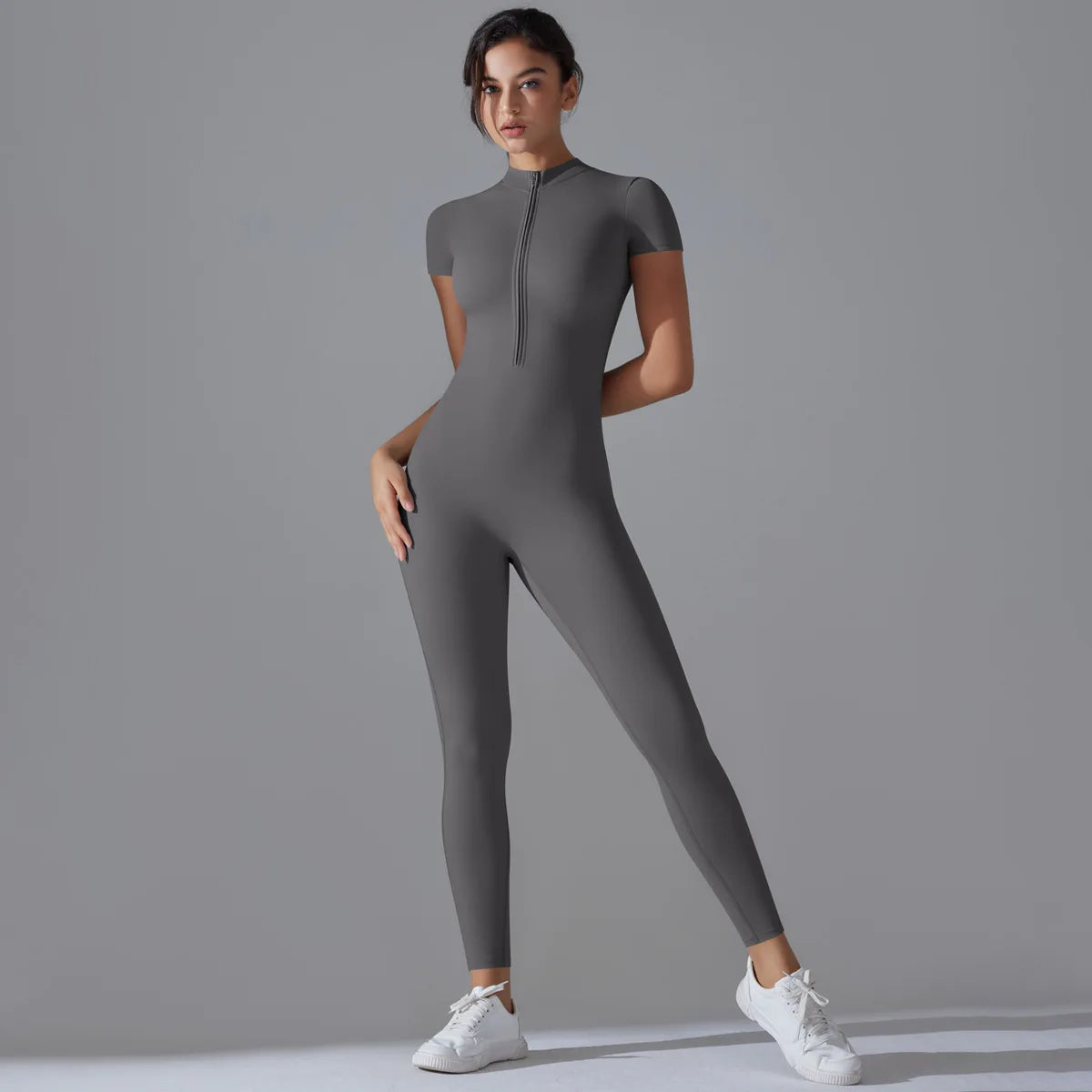 Tuta intera Sportiva Donna Rompers Pantaloni Yoga Palestra Sexy Jumpsuit Tutina