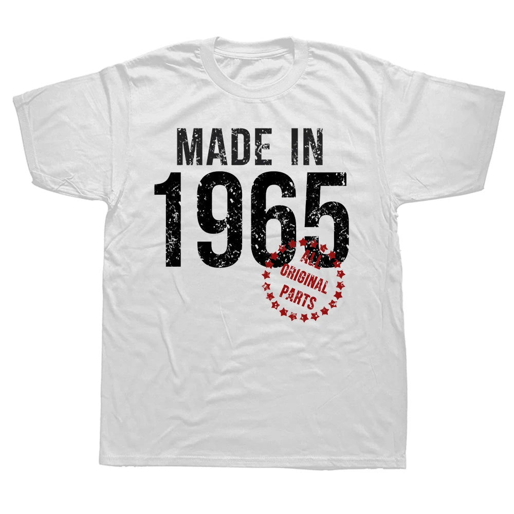 Herren T-Shirt Made In 1965 Shirt Unisex Streetwear Tank Top 100% Baumwolle