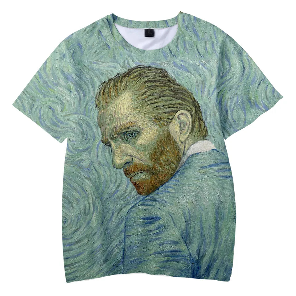 Männer Herren Fashion Vintage 3D T-Shirt Rundhals Unisex Sommer Streetwear