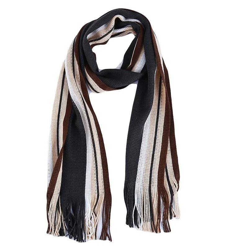 Herren Schal Winterschal Stola Schlauchschal Halstuch Wollschal Strickschal Loop