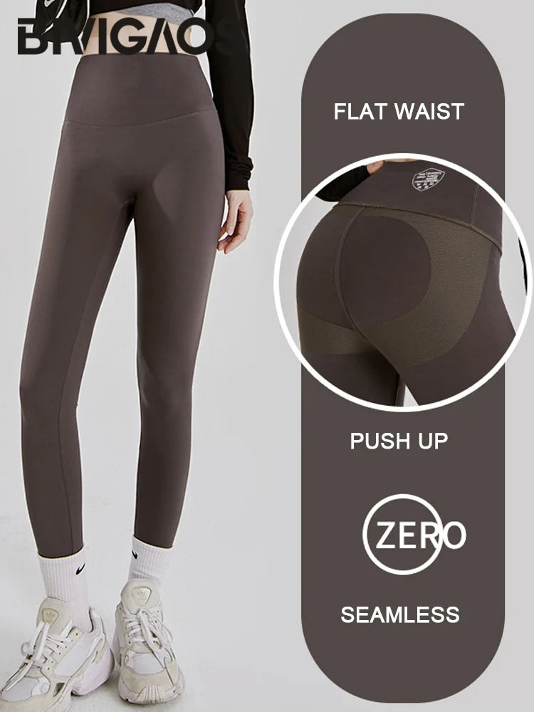 Yoga Leggings Push Up Damen Sport Hose Fitness Gym Stretch Leggins Jogginghose