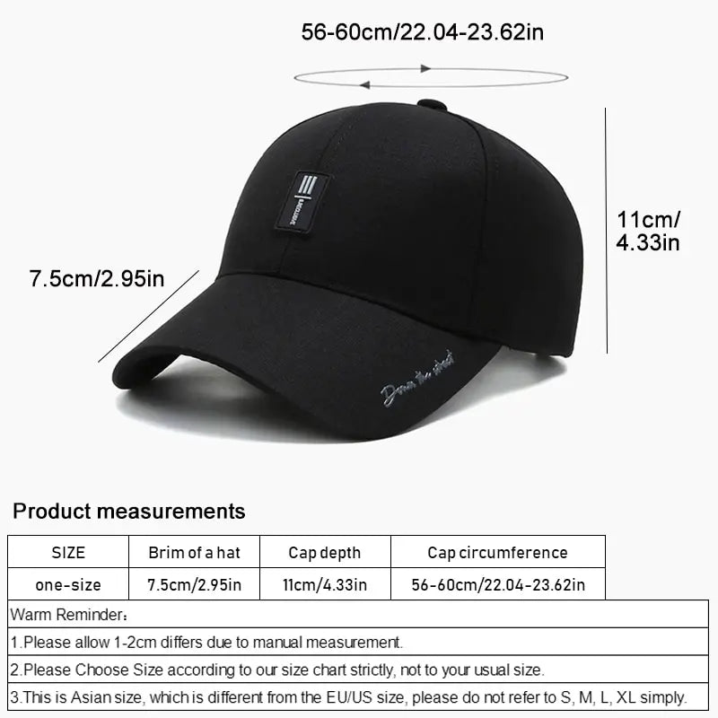Basecap Baseball Cap Mütze Kappe Männer Frauen Hip-Hop Sonnenschutz Freizeit Hut