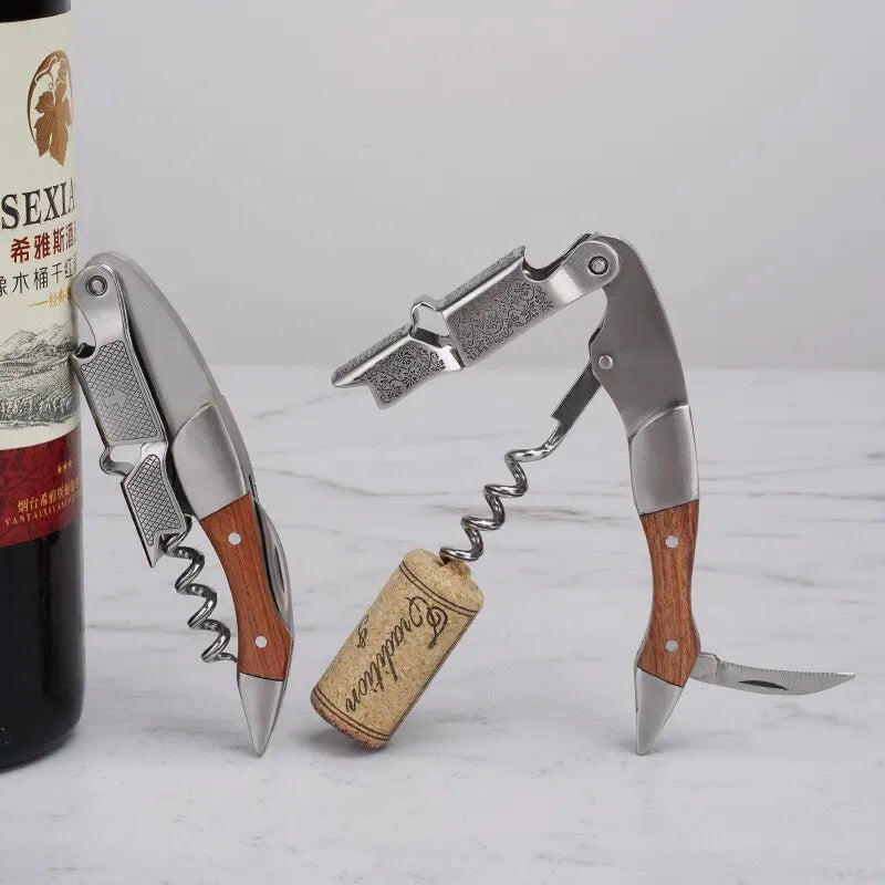 Kellnermesser Korkenzieher Weinöffner aus Edelstahl Weinschlüssel Flaschenöffner