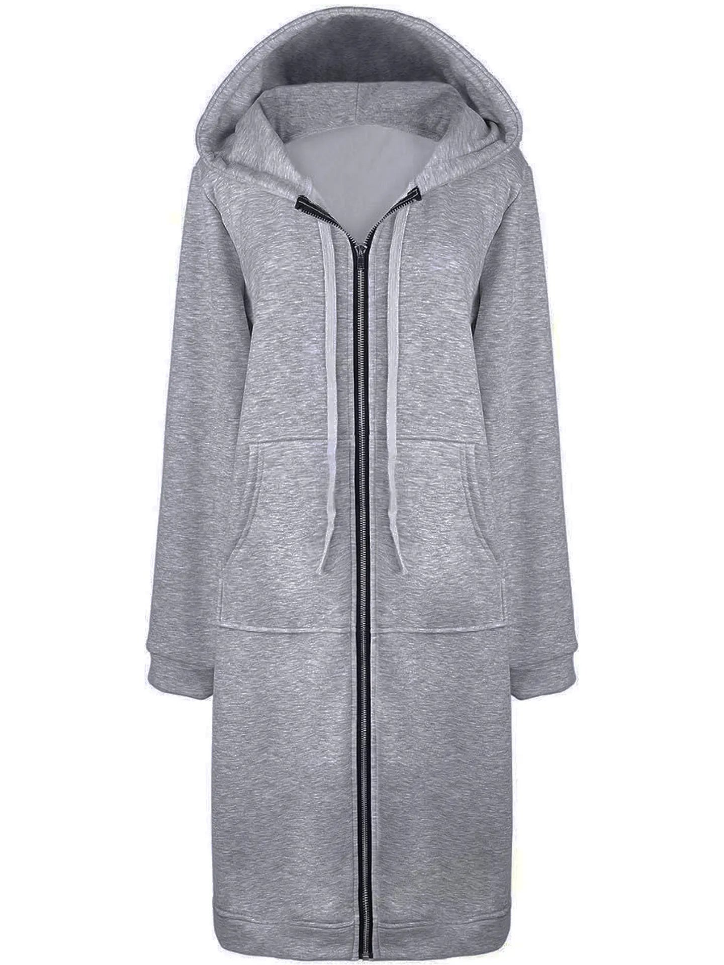 Damen Kapuzenpullover Sweatjacke Zip Hoodie Jacke Pullover Mantel Pulli Kleid
