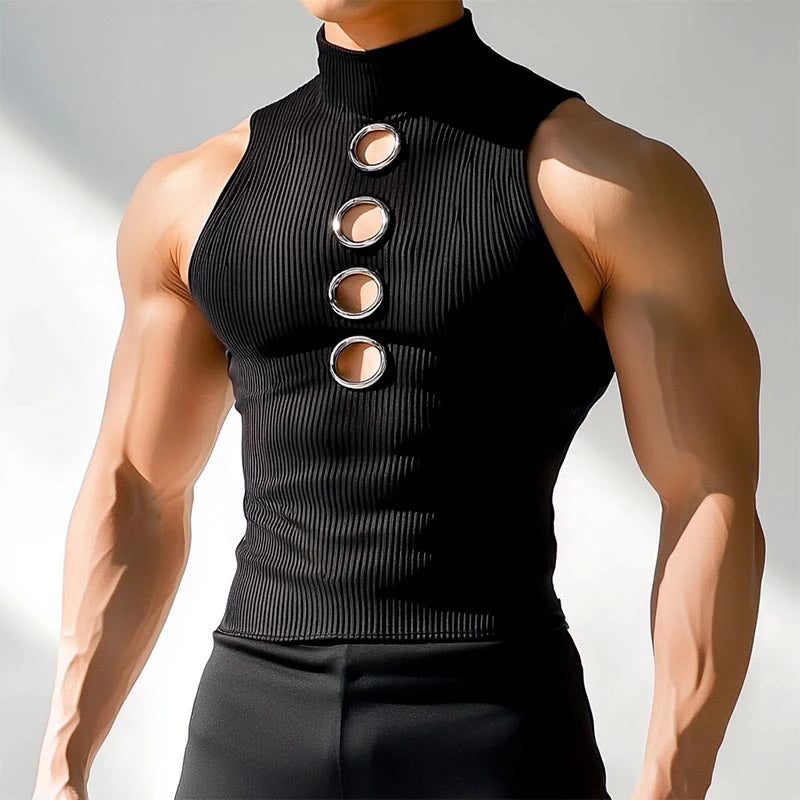 Herren Oberteil Ärmellos Tank Top Sexy Shirt Clubwear Muskel T-Shirt Unterhemd