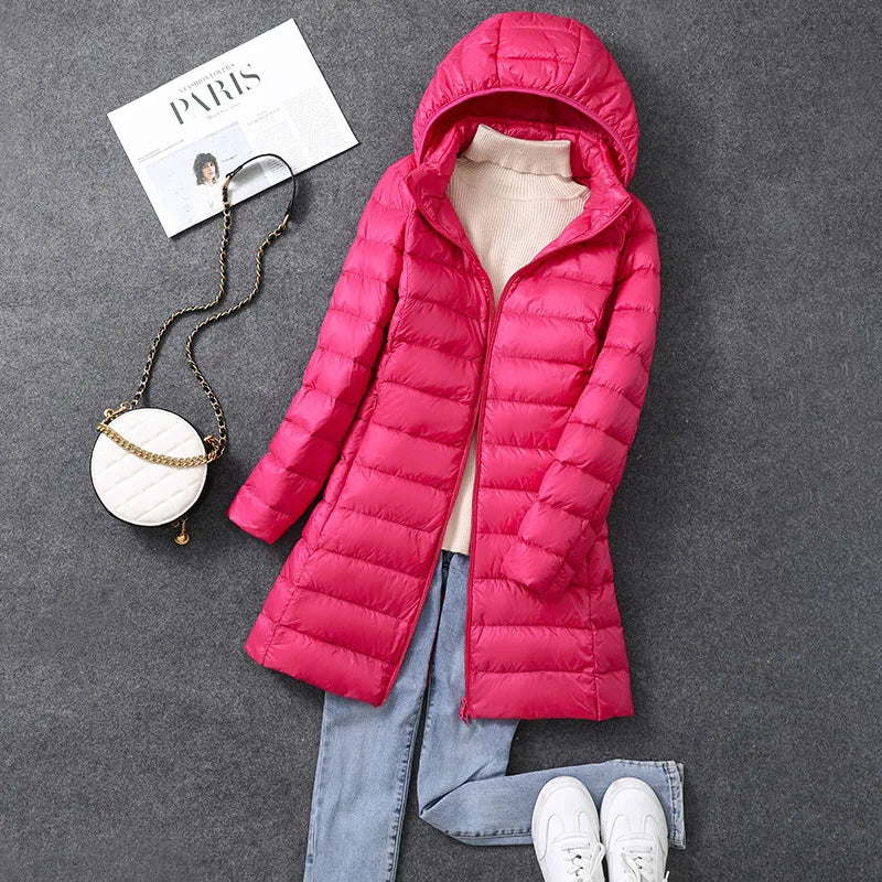 Damen Daunenjacke leichte & wetterfeste Steppjacke Stepp Jacke Übergangsjacke
