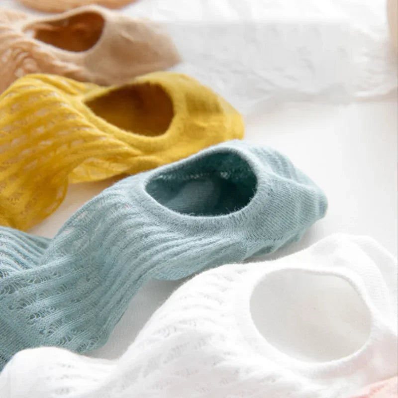 5 Paar Sneakers Socken Damen Sport Freizeit Kurzsocken Rutschfeste Füßlinge