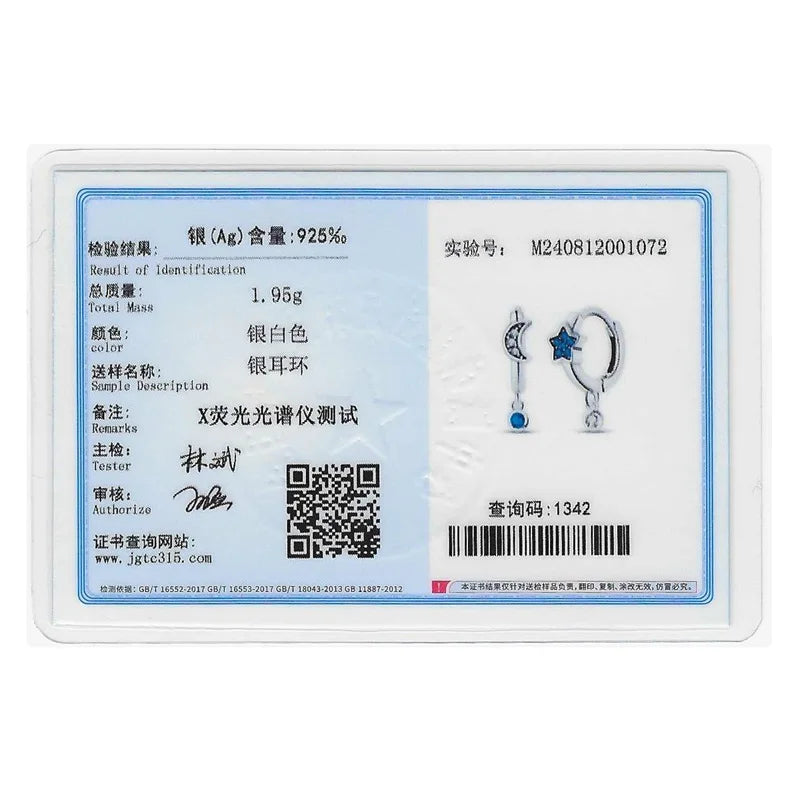 Creole Argento 925 Sterling Zirconi | Orecchini Eleganti Ipoallergenici Regalo