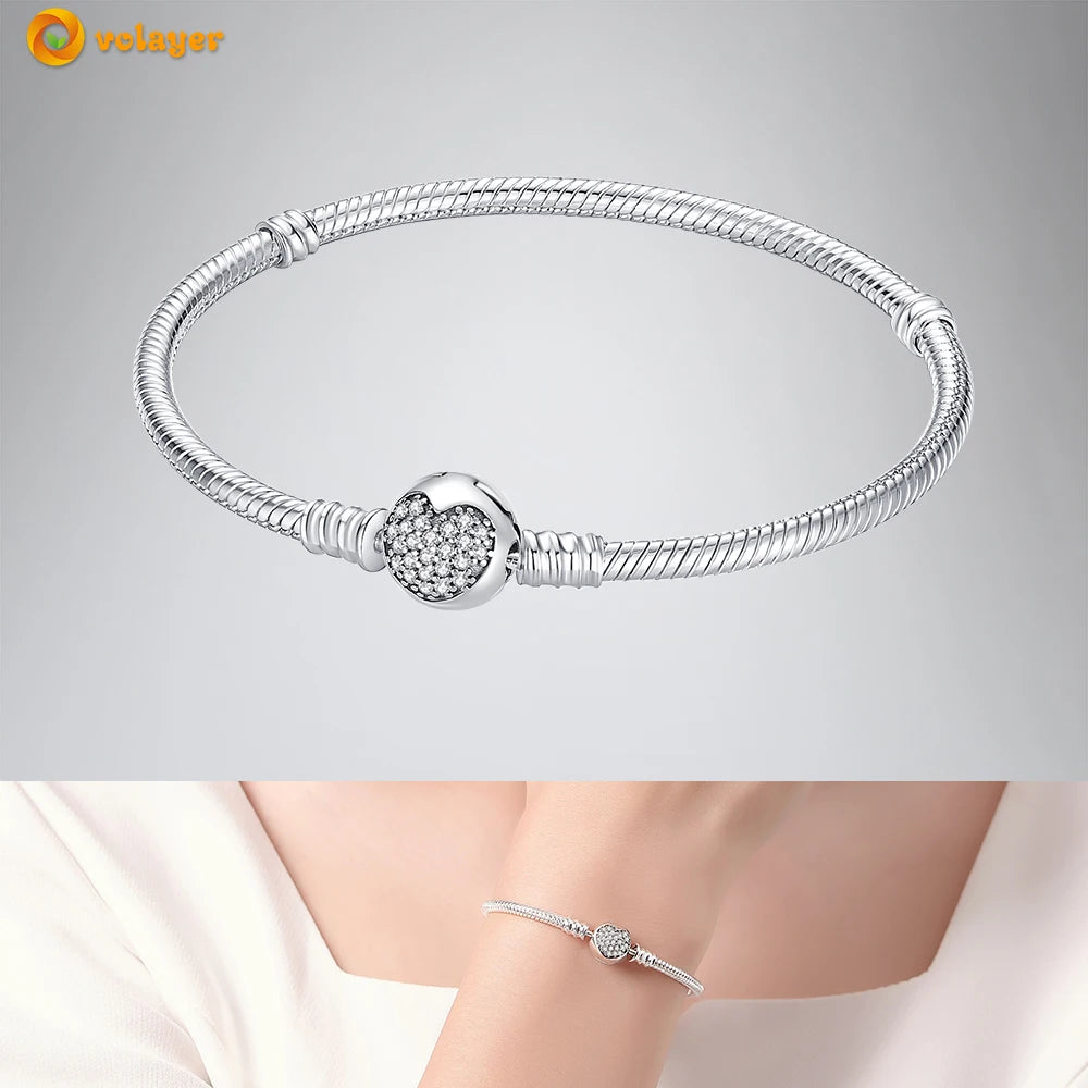 Bettelarmband Sammelarmband aus 925er Silber Sterlingsilber Charms Armband Damen