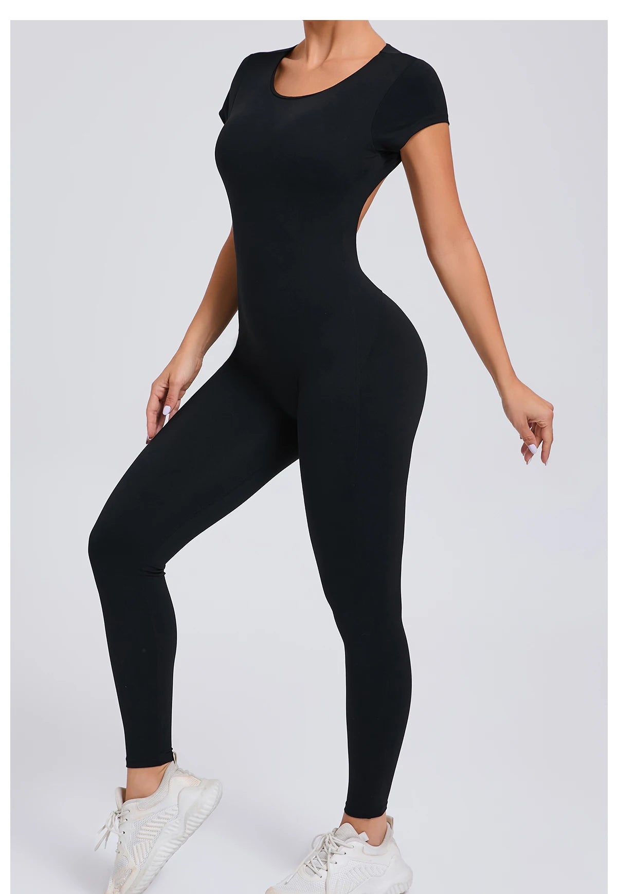 Tuta intera Sportiva Donna Rompers Pantaloni Yoga Palestra Sexy Jumpsuit Tutina