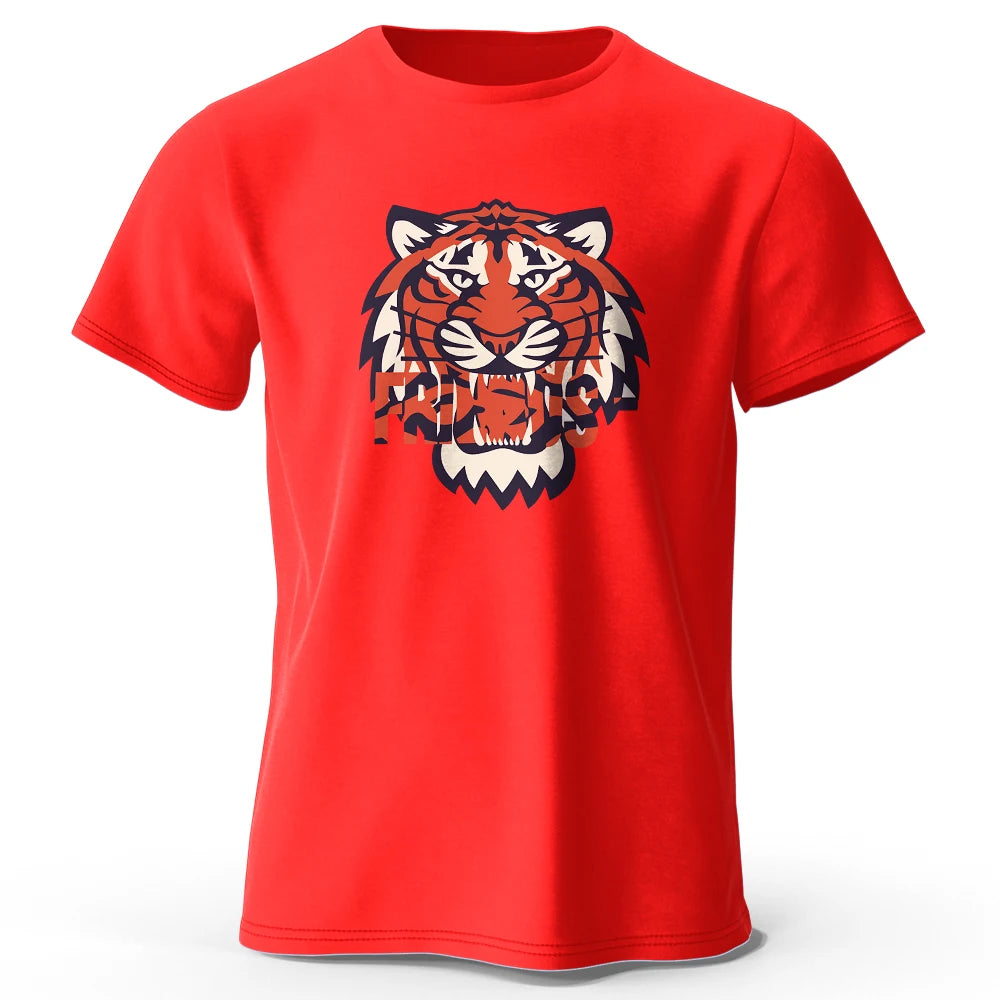 Männer T-Shirt Tiger Herrenmode Shirts Hemden Streetwear 100% Baumwolle Tank Top