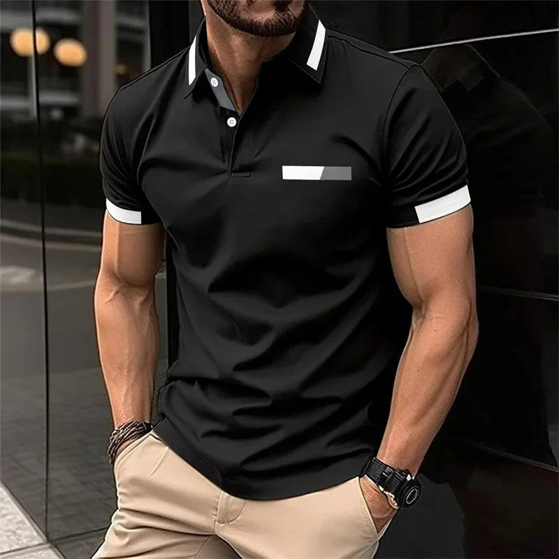 Herren Poloshirt POLO Shirt T-Shirt Kurzarm Hemd Fashion Polohemd Herrenmode Top