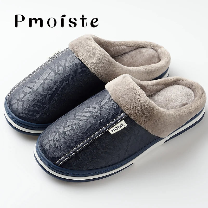 Herren Damen Hausschuhe Pantoffeln Winterschuhe Plüsch Slippers Wärme gefüttert