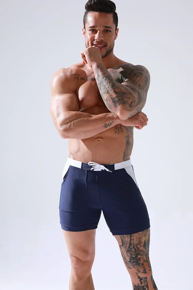 Costume Mare Uomo Pantaloncini corti Boxer Shorts Bagno Slip Interno Piscina