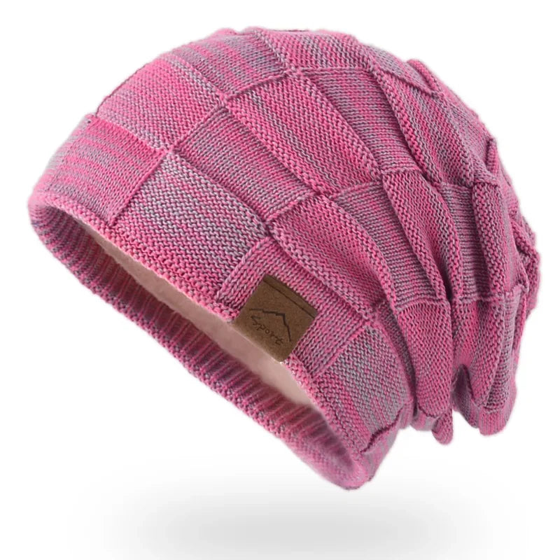 Damen Wolle Mütze Wintermütze Strickmütze Kappe Bommelmütze Pudelmütze Haube