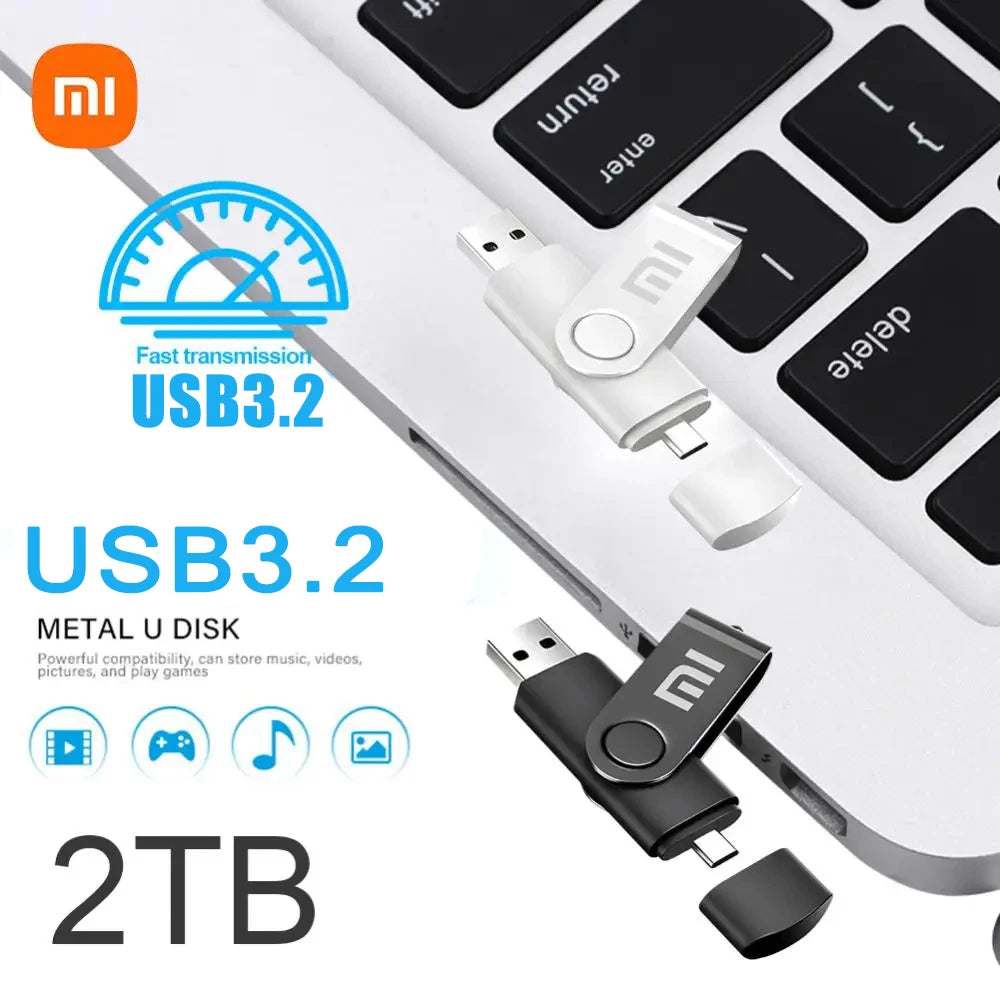 USB Stick 2TB 1TB USB-C Speicherstick Memorystick Flash Speicher Wasserdicht PC