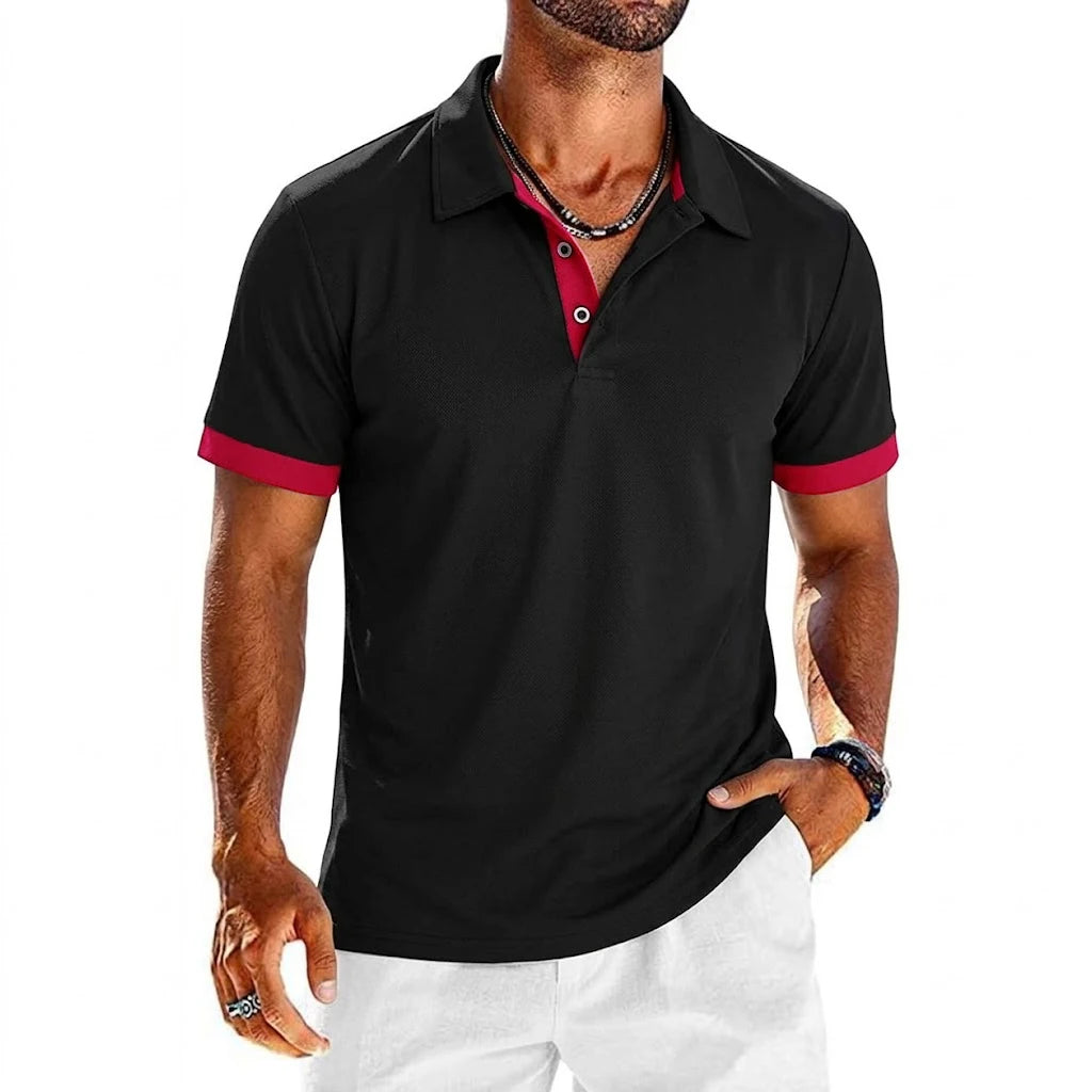 Herren Poloshirt POLO Shirt T-Shirt Kurzarm Hemd Fashion Polohemd Herrenmode Top