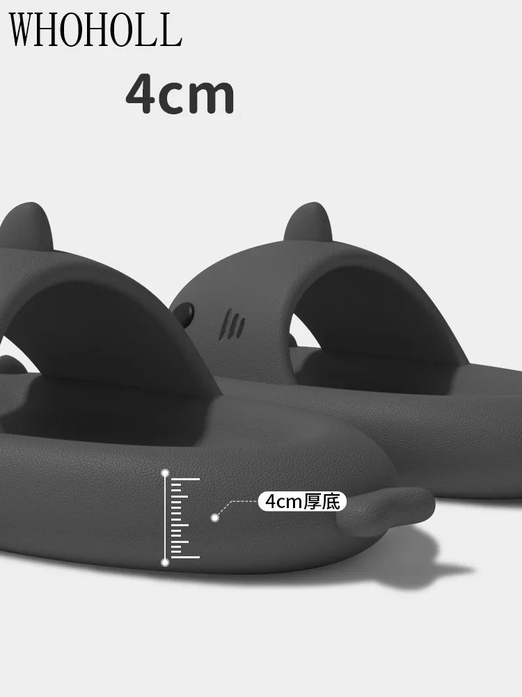 Shark Slippers Badelatschen Frauen Hausschuhe Anti-Rutsch Flip Flops Sandalen