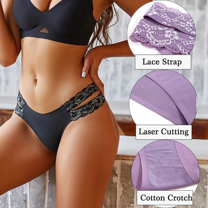 2 Stk Set Frauen Tanga String Höschen Sexy Schlüpfer Slip Dessous Unterwäsche