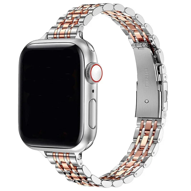 Edelstahl Armband fü Apple Watch Series 9 8 7 6 5 4 3 SE Ultra Sport Band iWatch