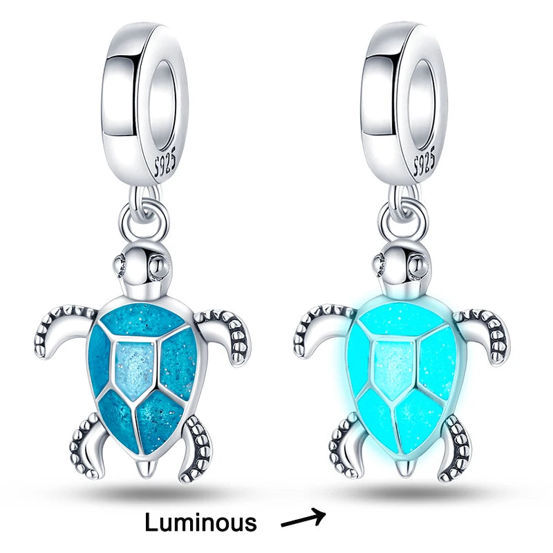 Charms Anhänger 925er Sterling Silber Armband Muranoglasperlen Damen Glas Beads
