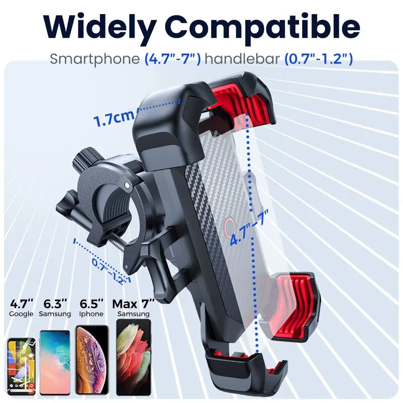 Fahrrad Handy Halterung Motorrad Lenker Roller Smartphone Halter 360°